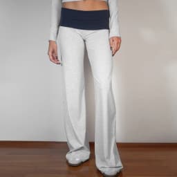Casual Wide Leg Sweatpants for Women Fold Over Low Rise Flare Yoga Lounge Pants Back to School Clothes for Teen Girls Outfits