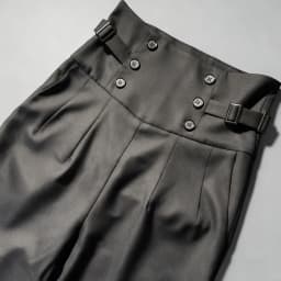 Spring Autumn Lolita Black Versatile High Waist Long Pants Y2K Vintage Trousers Court British Style Straight Pants for Women