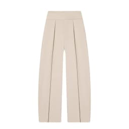 Spring 2026 Women's Commuter Balloon Pants Casual Trousers mid High Waist Zipper Fly Pleated Long Pants Fashionable New Arrival