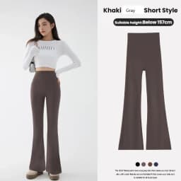 New High Waist Flared Shark Pants for Women Summer Stretchy Bootcut Shark Pants Retro Casual Trousers Streetwear Woman Clothes