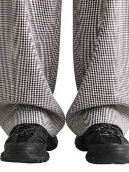 SLTNX 2026 Retro Chic Plaid Pants Women's Loose Pants Fashion Street Casual Pants Office Wear