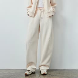 TOYOUTH Women's Lazy Academy Soft American Curved Leg Trousers 2026 Autumn New Arrival Paneled Design Pear Figure Shaping Pants