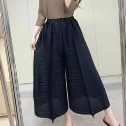 Miyake Pleated Pants Women's 2024 Summer New Casual Loose Large Size Loose 9/4 Straight Leg Pants Women's Wear