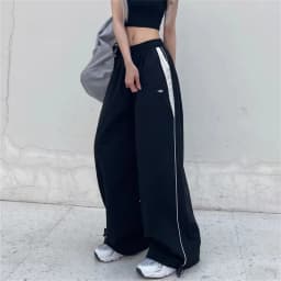 Loose Joggers Pants Women Cargo Pants Vintage Streetwear Hip Hop Y2k Baggy Wide Leg Sweatpants Casual Pockets Fashion Trousers