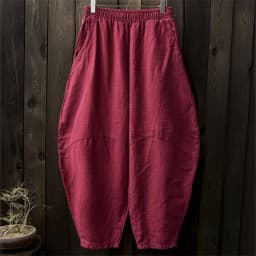 Johnature Women Cotton Linen Harem Pants Loose Trouser 2025 Autumn New Elastic Waist Solid Color Pockets Patchwork Women Pants