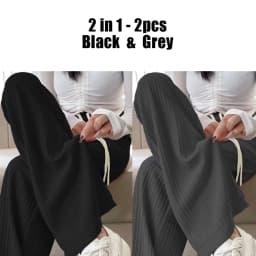 Summer Cool Ice Silk Straight Pants Women Fashion High Waist Wide Leg Trousers Female Solid Sagging Feeling Baggy Casual Pants