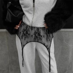 Fashion Loose Fit Lace Pants Women's Elastic High Waist Lounge Trousers 2026 2026 Spring New Lady Bohemian Casual Bottoms