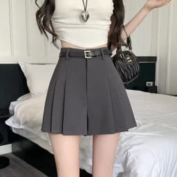 High Waist Wide Leg ort Pants Women's Suit Casual Thin Spring Summer Polyester Fiber Folded A-Line Pants Korean Sle
