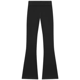 HXAO Fleece Flared Trousers Women's Pants Black Brown Grey Pants For Woman Chic High-Waisted Flared Trousers Casual Sports Pants