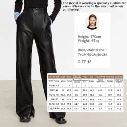 AMII Minimalist PU Leather Pants for Women 2026 Autumn Loose Clothing Wide Leg Pants Slit Fashion Office Lady Trousers 12343250