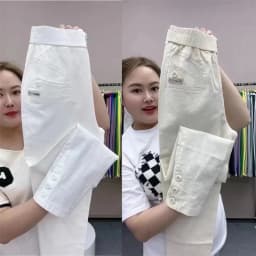 Women Cotton Linen Harun Pants Spring Summer New Fashion High Waist All-Match Thin Casual Pants Female Nine-Point Pants Ladies