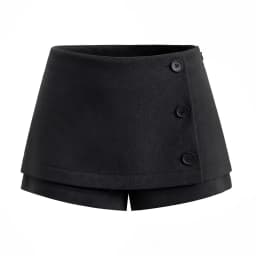 Fashionable Versatile JNLEAOG Autumn New Women's Suit A-Line Skirt Pants Split Design Polyester Fiber Short Pants