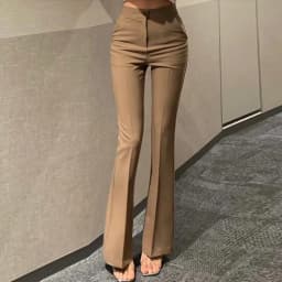 High Waist Flared Casual Pants Long Legs Effectively Slimming Versatile Micro Flare Loose Fit Trousers for Women
