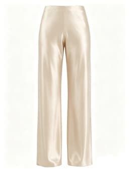 New In 2026 Women's Spring Summer Satin Pants Fashion Elegant High Waist Casual Straight Trousers