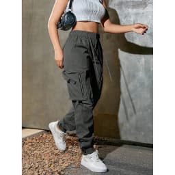 Loose Women's Casual Pants Multi-Pocket Motorcycle Workwear Outdoor Spring Autumn New Style Trousers for Ladies