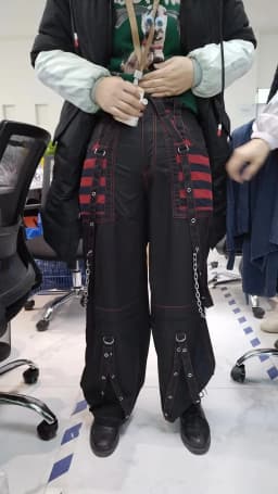 E-girl Gothic Wide Leg Cargo Pants Women Low Waist Jeans Long Trousers Y2K Grunge Vintage Hip Hop Punk Harajuku Streetwear
