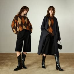 TOYOUTH Women Capris 2025 Winter New Pleated Wide-Leg Elegant Commuting Casual Warm Wool-Blend Trousers
