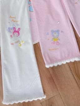 Japanese Cartoon Embroidery Wide Leg Trousers Harajuku Women Grunge Casual Pant Y2k Aesthetic Patchwork Pocket Straight Pants