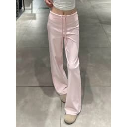 MosesQueen Pink Straight Leg Casual Sports Pants Women Summer Drapey Slimming Thin Wide Leg Long Trousers Sporty Style