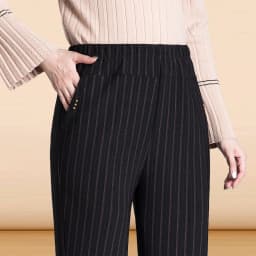 Autumn Winter Women Pants New Elastic High Waist Straight Pants Middle Elderly Mom Casual Pants Oversize XL- 9XL Female Trousers