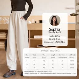 MISHOW Casual Pants for Women 2026 New Fashion Solid Loose Wide-leg Pants Commute Comfortable Women's Winter Pants MXE51K1093