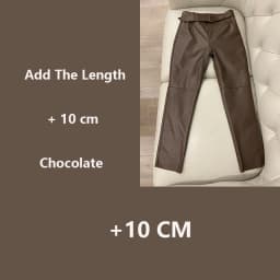 Trousers Women 2026 Korean Style Genuine Leather High Waist Pants Women Pencil Pants Ladies With Belt Office Ladies