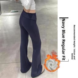 Grey Lulu Bell Bottom Pants Women's Sport Yoga Low Waist Draped Slimming American Style Casual Pants High Elasticity