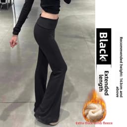Grey Lulu Bell Bottom Pants Women's Sport Yoga Low Waist Draped Slimming American Style Casual Pants High Elasticity