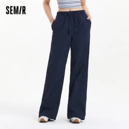 Semir Casual Pants Women Moisture Wicking Relaxed Fit Wide Leg 2025 New Summer Cool Feeling Sun Protection Long Pants