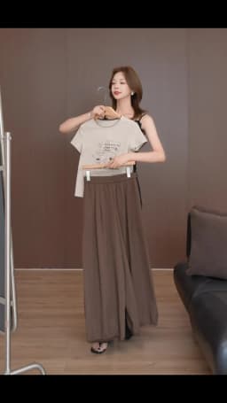 XIAOGULI 150-160cm Petite Women Pants Caramel Brown Leg Lengthening Elastic High Waist Ankle Length Trousers Lace Spliced Hem
