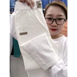 Women Thin Cotton Linen Casual Pants 2025 Spring Summer New Large Size Loose Slim Harem Trousers Straight Nine Pants Tide Female