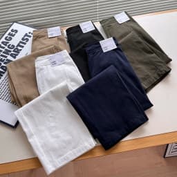 High Waist Straight Leg Cotton Comfortable Women's Casual Pants New Autumn Style Scythe Design Fashionable Ladies Trousers
