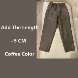 Women Pants Real Leather Pants Women Leather Tousers High Waist Harem Pants 2025 New Elastic Waist Streetwear Pants