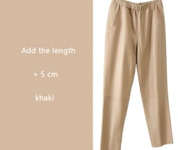 Women Pants Real Leather Pants Women Leather Tousers High Waist Harem Pants 2025 New Elastic Waist Streetwear Pants