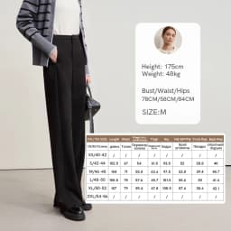 Amii Minimalist Women's Pants 2026 Winter New Commuter Knitting Straight Solid Versatile Wide-leg Casual Woman Trousers 12554063