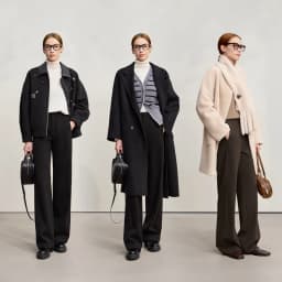 Amii Minimalist Women's Pants 2026 Winter New Commuter Knitting Straight Solid Versatile Wide-leg Casual Woman Trousers 12554063