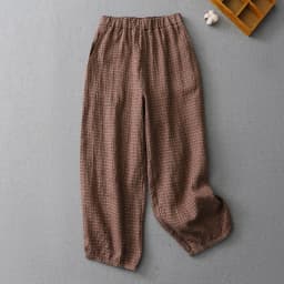 Retro Japanese Sle High Waist Loose Cotton Linen Harem Pants Women's Spring Summer Casual Nine Point Carrot Pants