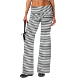 Casual Wide Leg Sweatpants for Women Fold Over Low Rise Flare Yoga Lounge Pants Back to School Clothes for Teen Girls Trousers