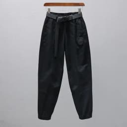 White Pants for Women with Elastic Waistband Loose and Casual Joggers Ankle-Length Leggings with Slimming Effect Harem Pants