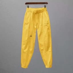 White Pants for Women with Elastic Waistband Loose and Casual Joggers Ankle-Length Leggings with Slimming Effect Harem Pants