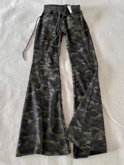 Y2k Aesthetic Grunge Camouflage Print Womans Pantalones Harajuku Drawstring Flare Pants Vintage Streetwear High Waist Trousers
