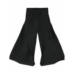 Miyake Pleated Wide Leg Pants Loose Pleats Ankle-Length Pants Women Summer