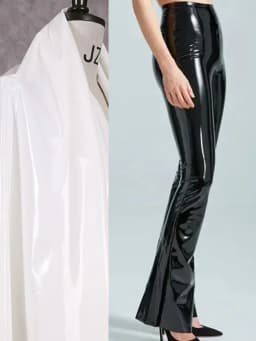 Women Glossy Stretch Faux Leather Pencil Pants Ladies Chic Shiny Stretch PU Sexy Bodycon Trousers Party Clubwear New Custom