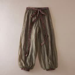 Women Boho Floral Print Pants Linen Wide Leg Vintage Female Elastic Waist Soft Comfortable Summer Fashion Casual Lantern Trouser
