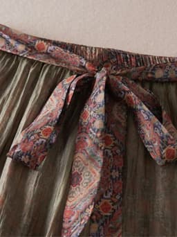 Women Boho Floral Print Pants Linen Wide Leg Vintage Female Elastic Waist Soft Comfortable Summer Fashion Casual Lantern Trouser