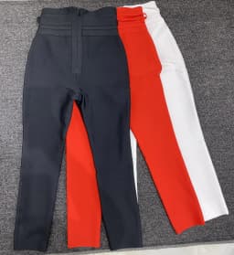 3Colors Women Knitted Bandage Pants High Waist Skinny Long Pencil Pants High Street Running Yoga Sports Joggings Trousers