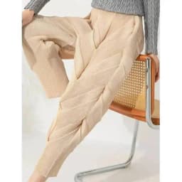 LANMREM Versatile Slim Pleated Pencil Pants Women Elastic High Waist Solid Color Trousers Casual 2023 Autumn New 2AA3771