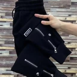 2026 New Fashion Autumn High Waist Women Harlem Pants Loose and Slim Skinny Zipper Pants Thickened Sports Casual Trousers Female