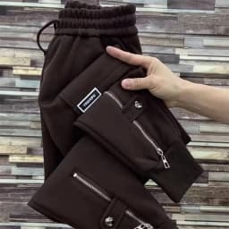 2026 New Fashion Autumn High Waist Women Harlem Pants Loose and Slim Skinny Zipper Pants Thickened Sports Casual Trousers Female