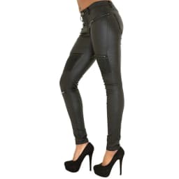 2026 winter Sexy Women Pu Leather Black Pants Zipper Stretch Bodycon Ruched Patchwork punk clothes Women Pencil Long Pants White